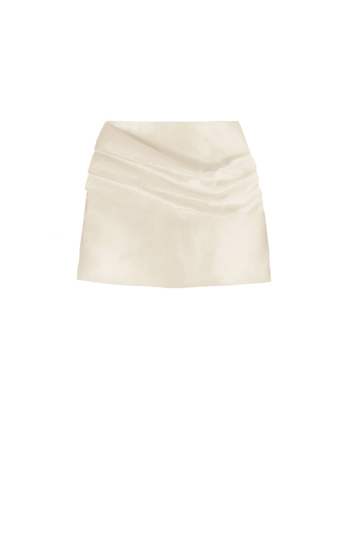Brielle Silk Draped Mini Skirt