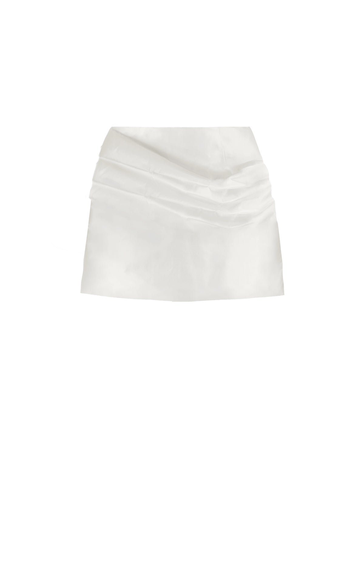 Brielle Silk Draped Mini Skirt