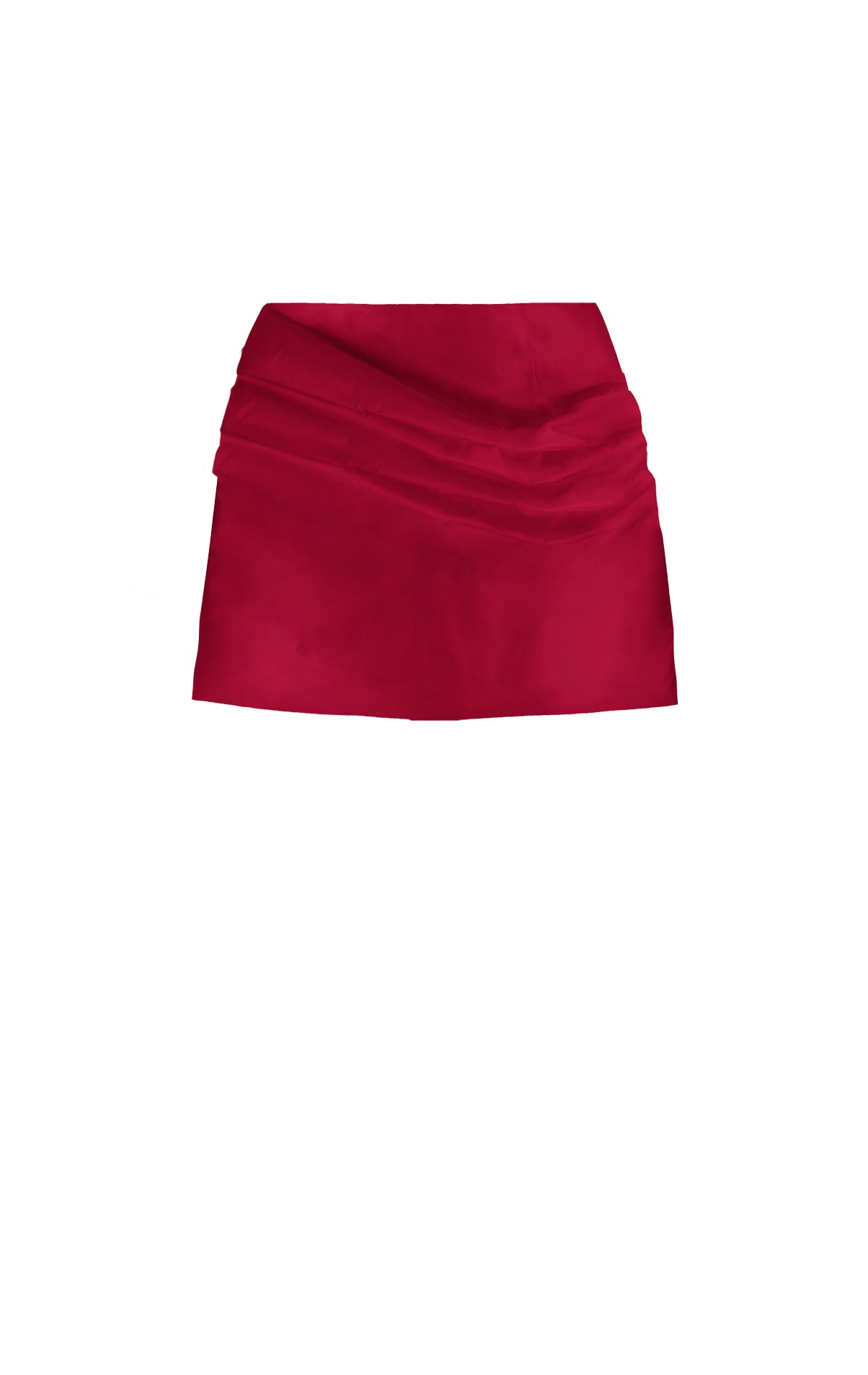 Brielle Silk Draped Mini Skirt