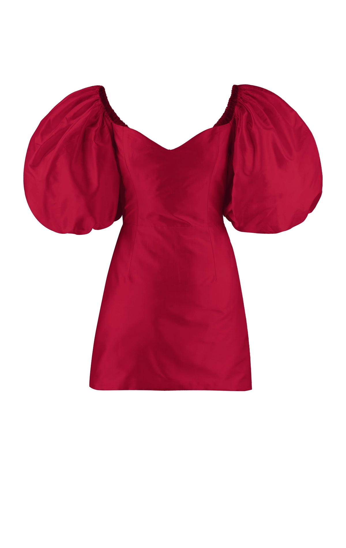 knee length dresses for ladies Green Satin Long Sleeve Mini Dress main image 0
