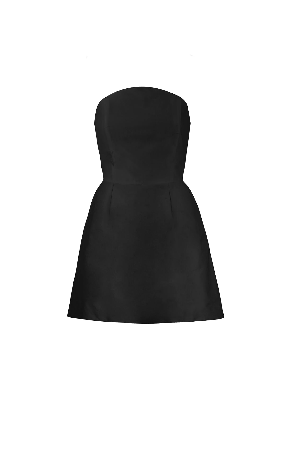 Vega Black Strapless Silk Mini Dress 0 / Black Vega Black Strapless Silk Mini Dress 0 / Black