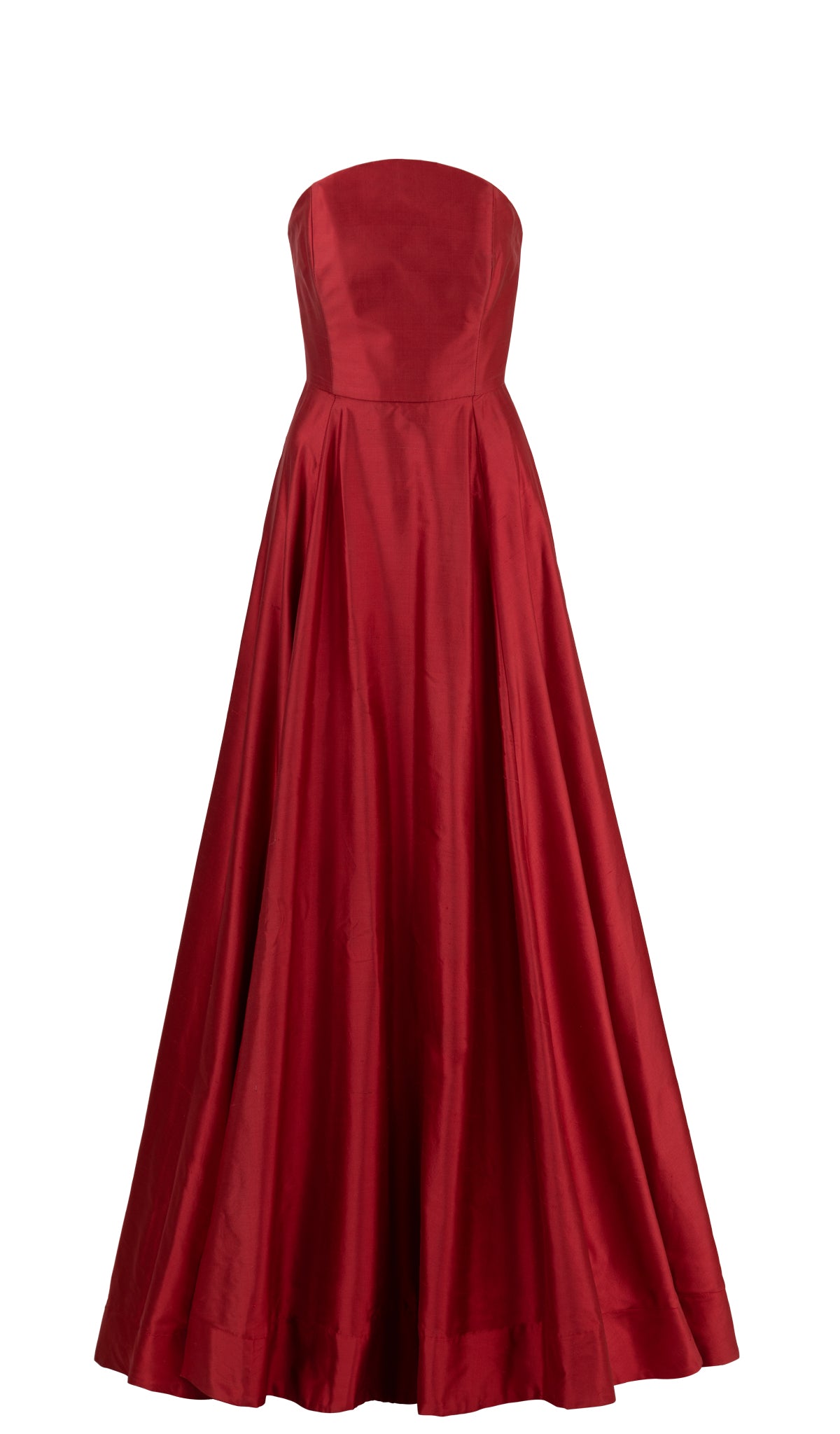 Vega Formal Red Strapless Silk Ball Gown Vega Formal Red Strapless Silk Ball Gown