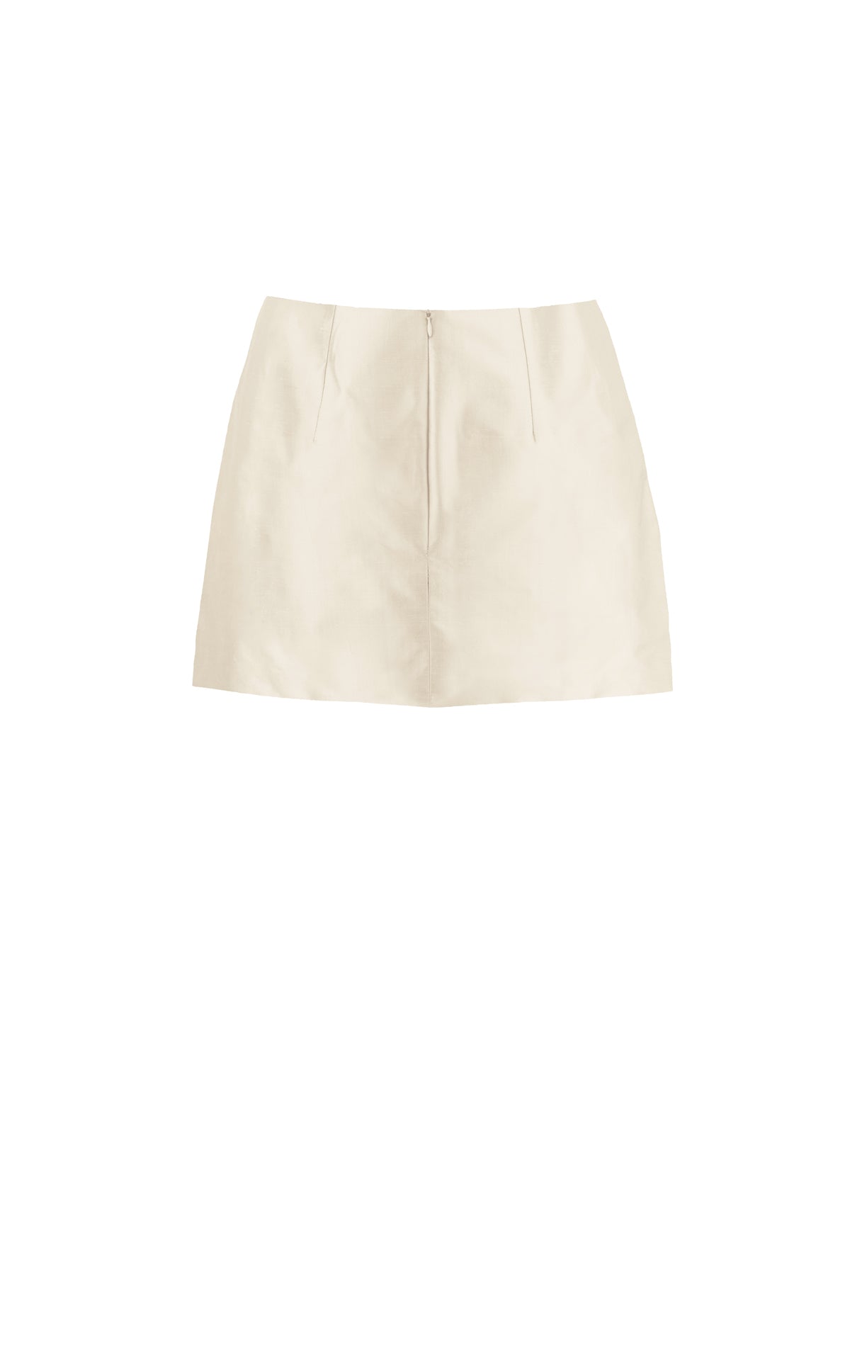 Brielle Silk Draped Mini Skirt