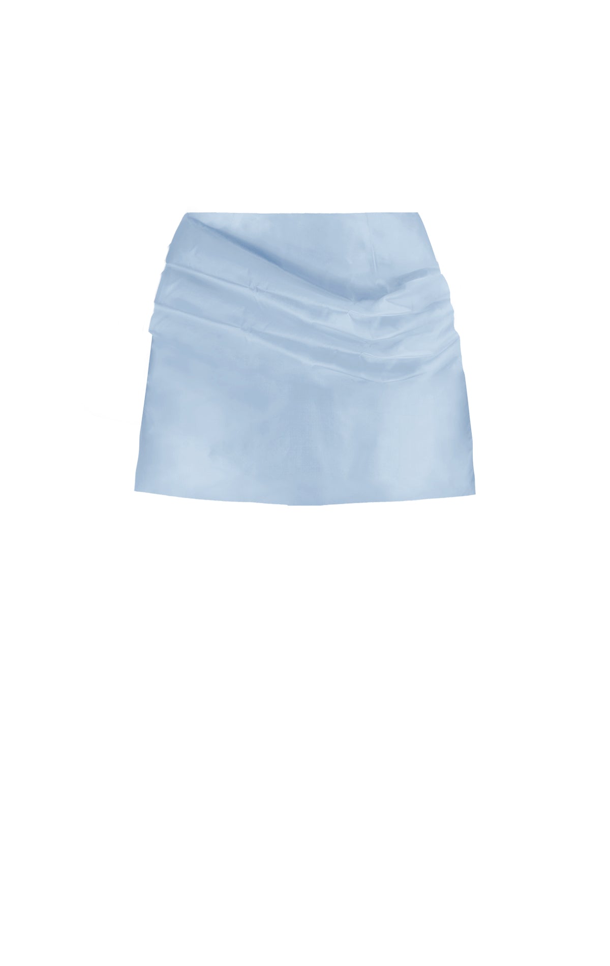 Brielle Silk Draped Mini Skirt