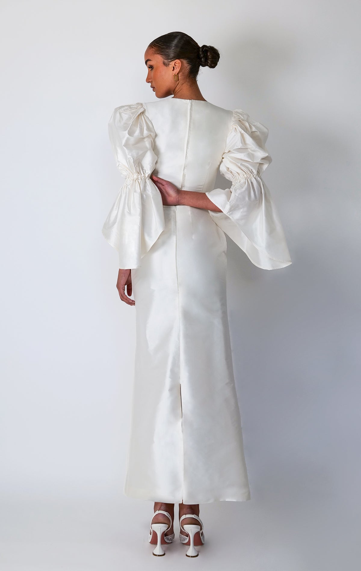 Femke Silk Fluted Skirt