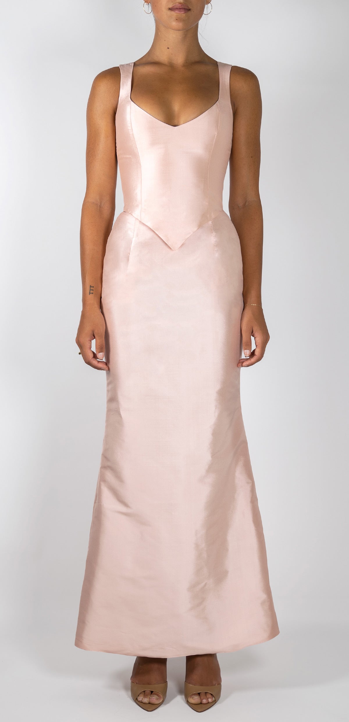 Femke Silk Fluted Skirt