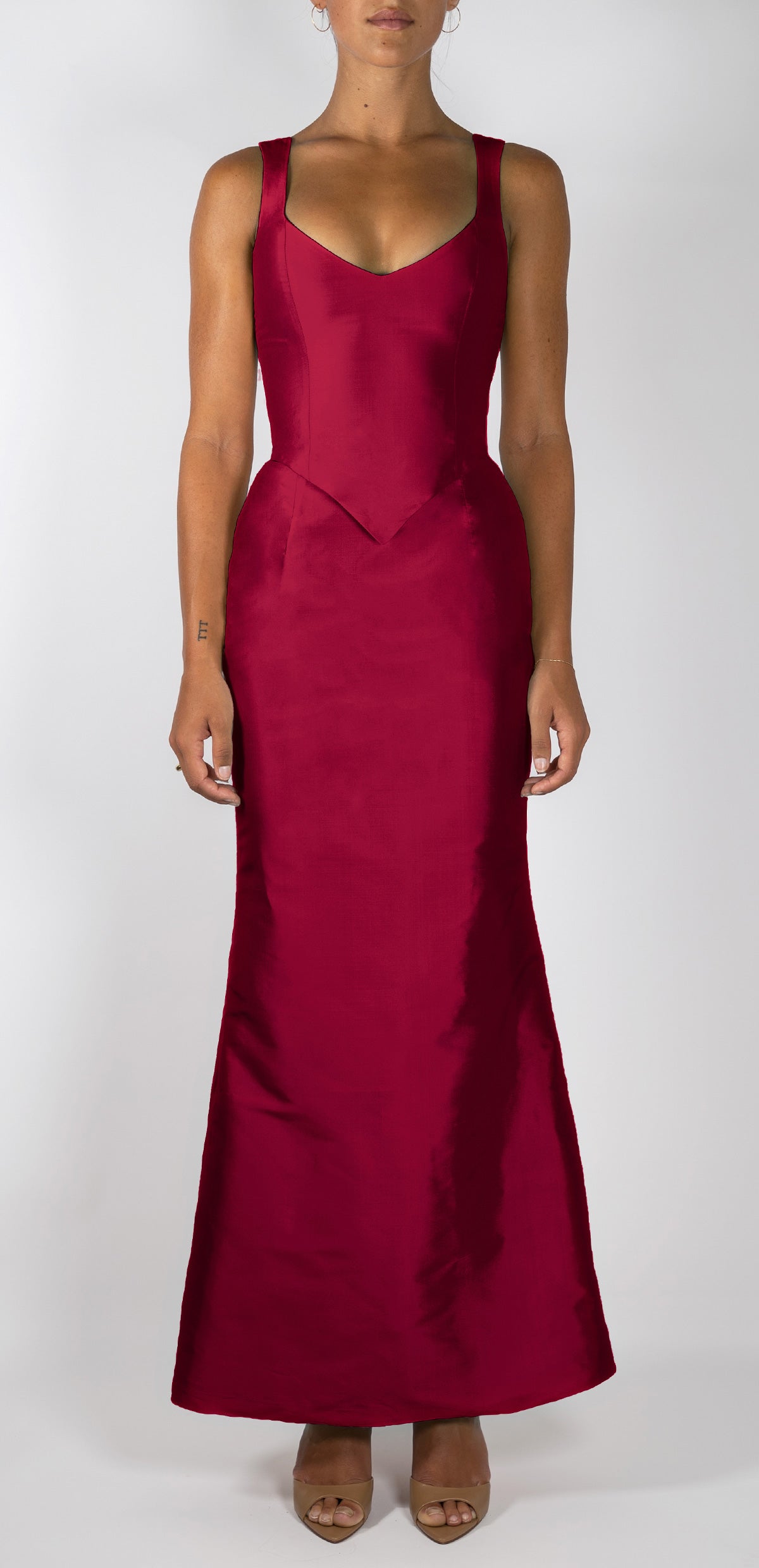 Femke Silk Fluted Skirt