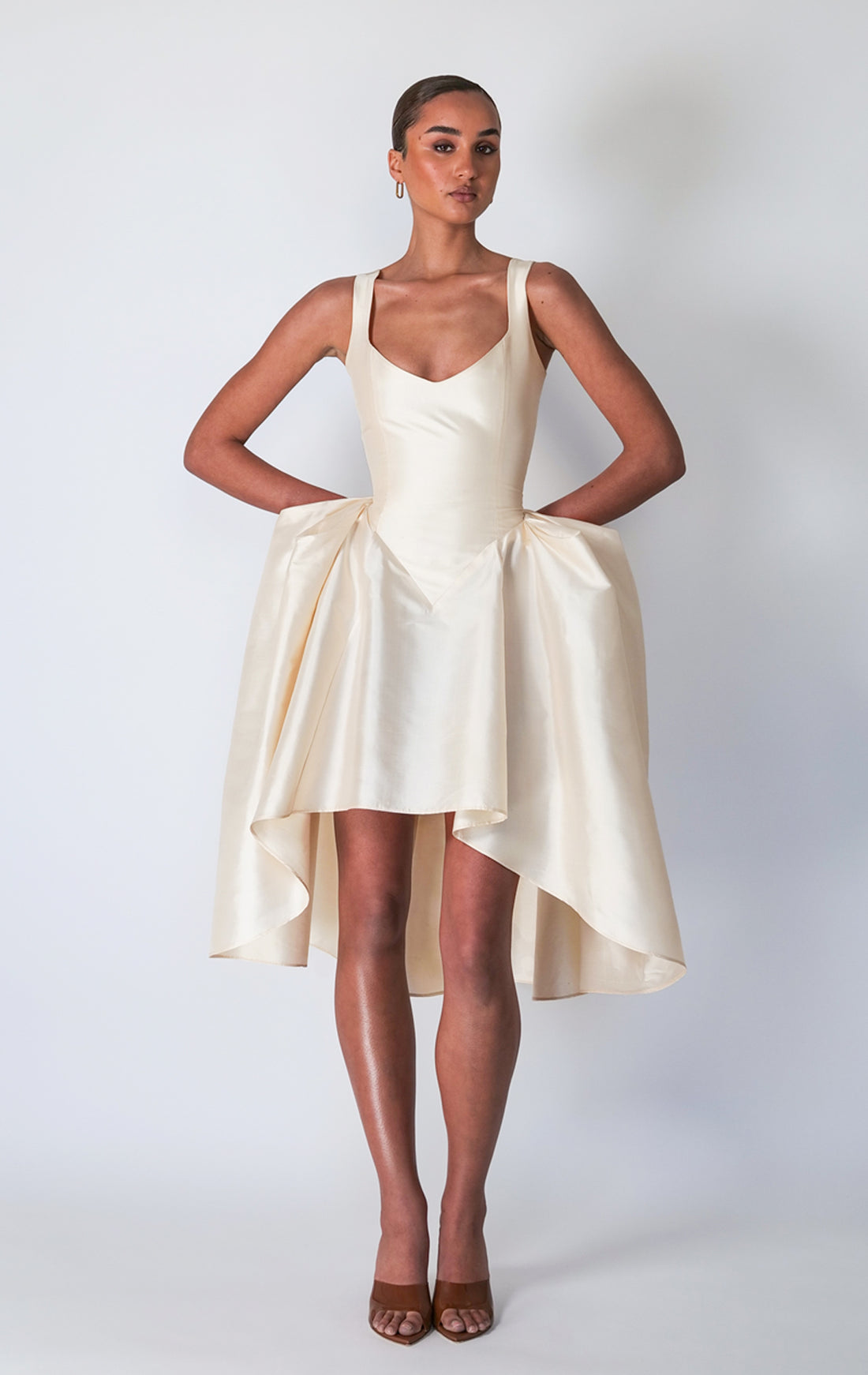 Franka Silk Mid Gown main image 1