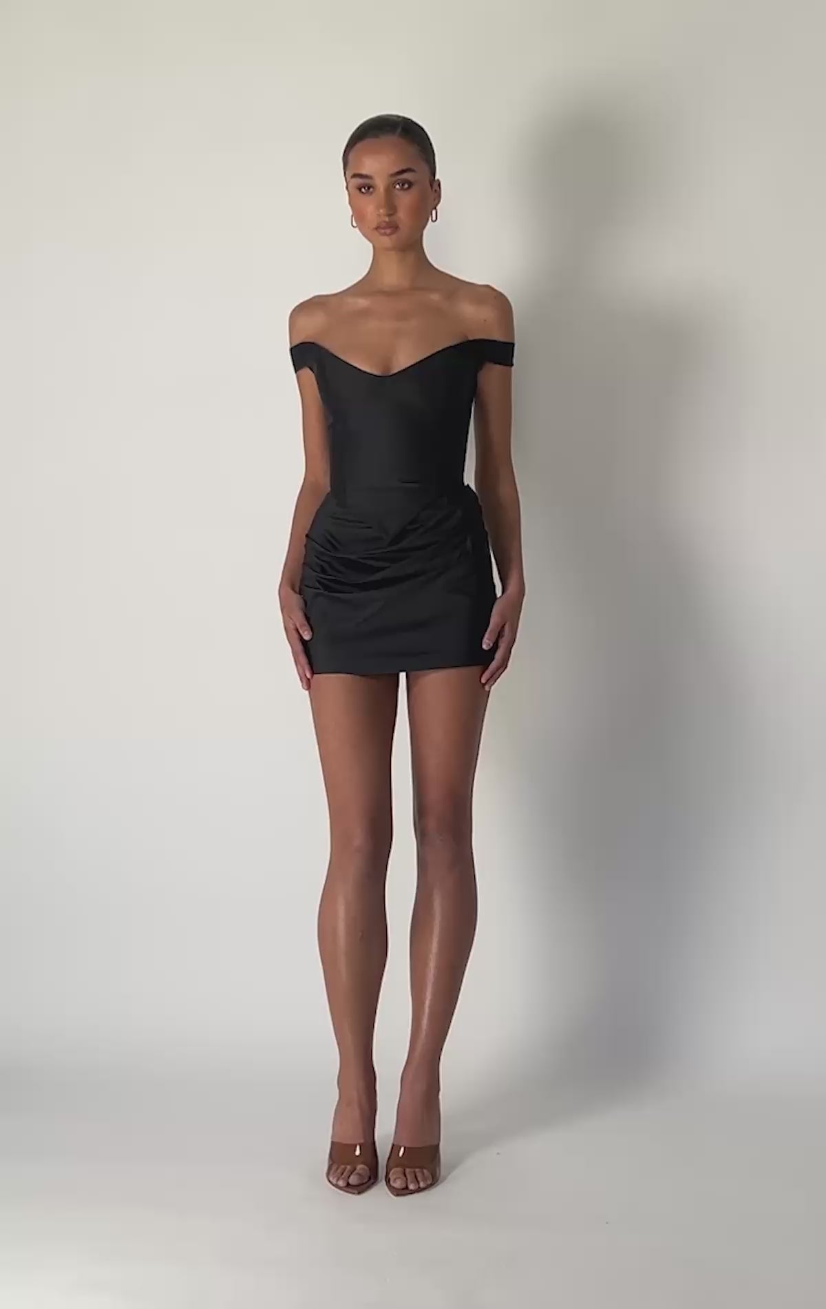 KIREEK BLACK LABEL 　SOPHIA Sophie Racerback Tank Dress - Black | The Line by K