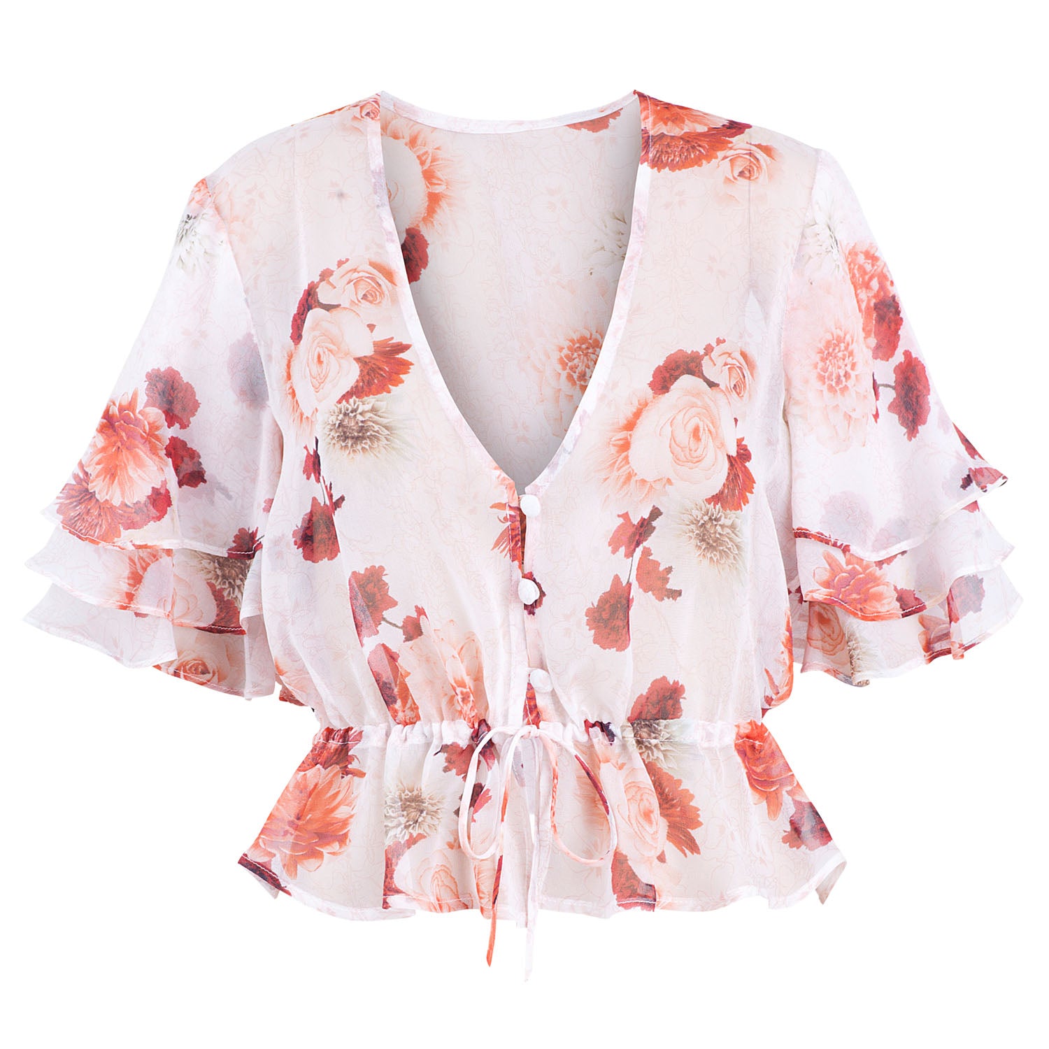 Secret Garden Tiered Sleeve Blouse