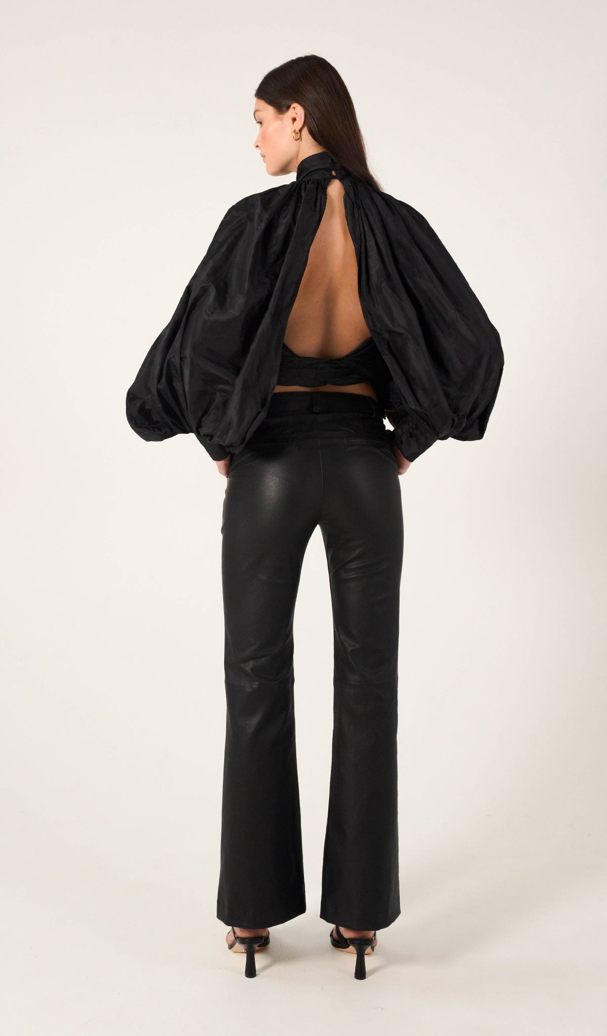 Neve Silk Batwing Wrap Top