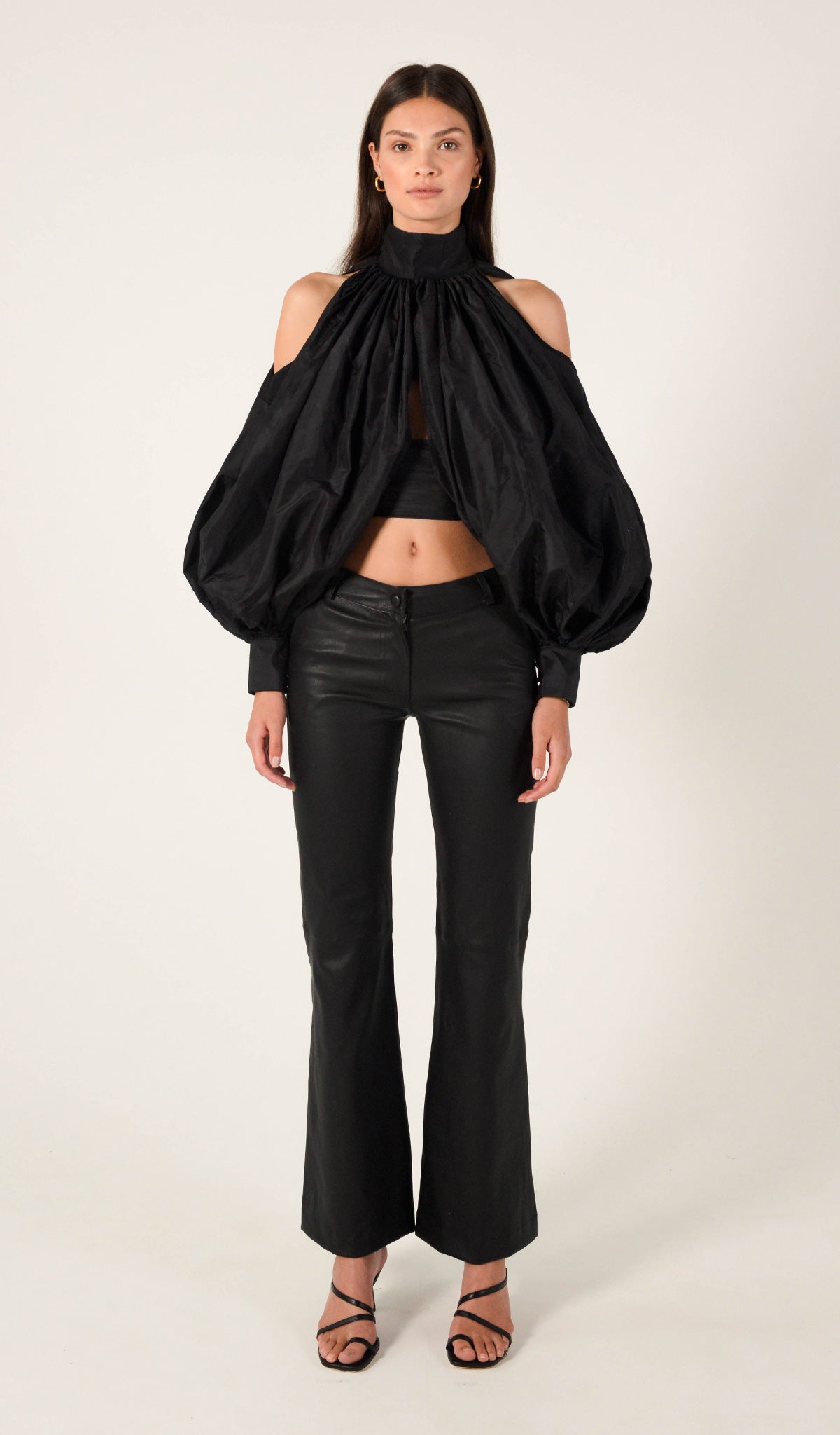 Neve Silk Batwing Wrap Top