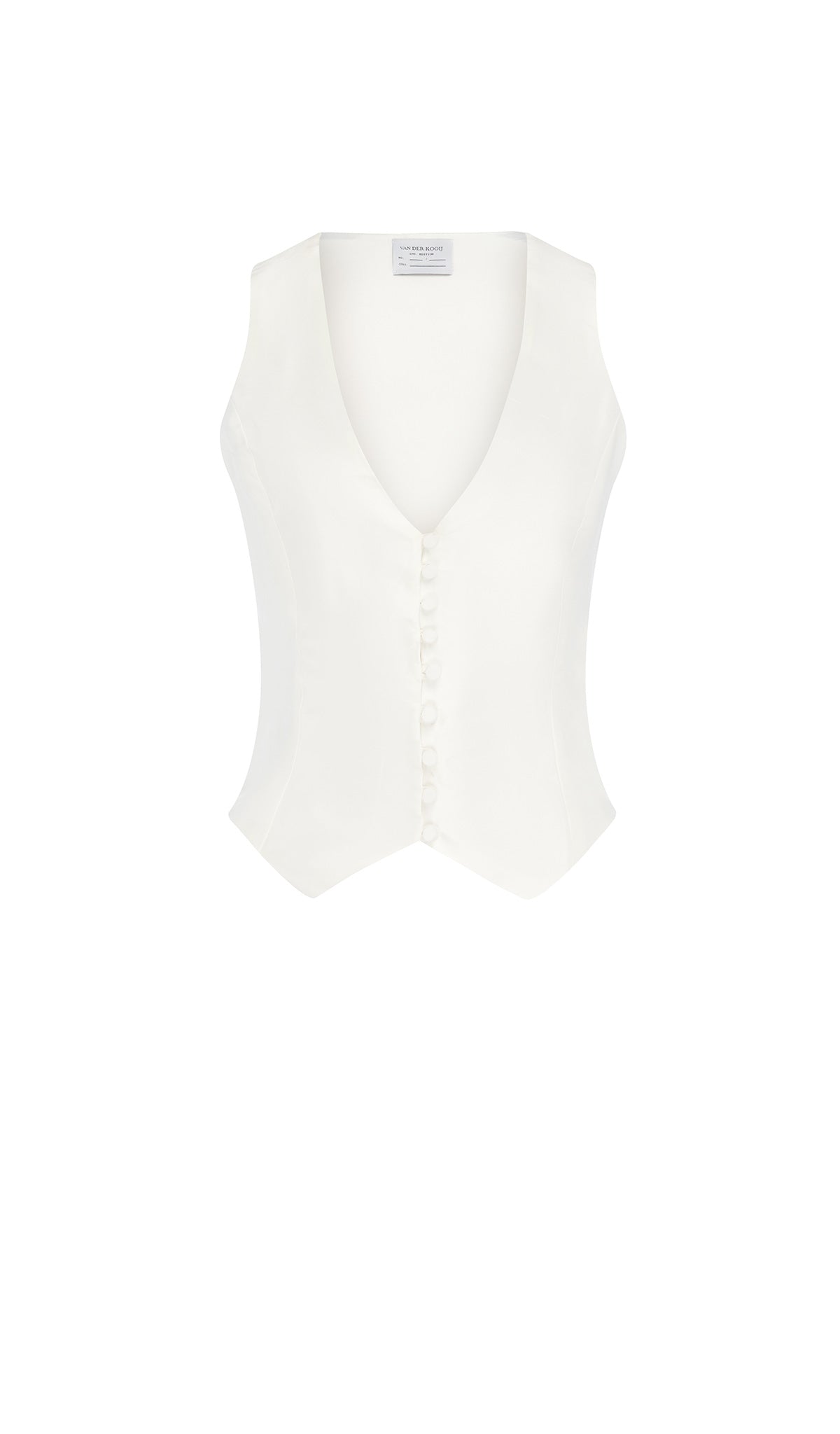 Silk Button Front Waist Coat