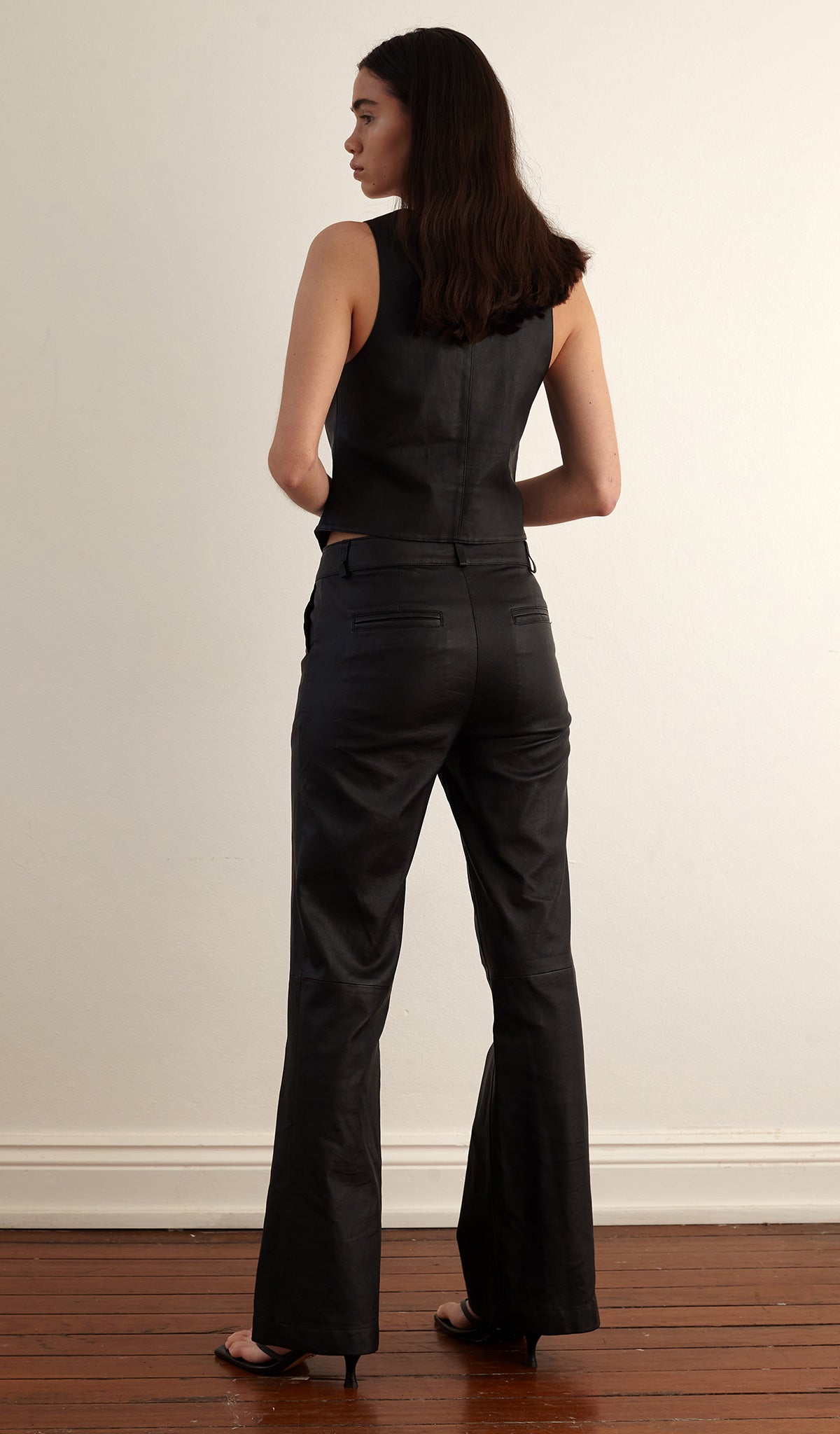 Stretch Leather Trouser