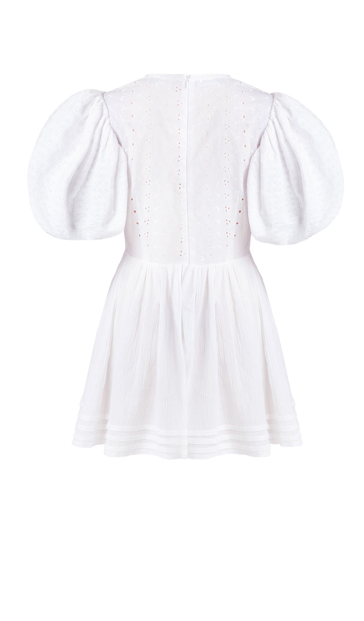 Broderie Lace Volume Sleeve Dress
