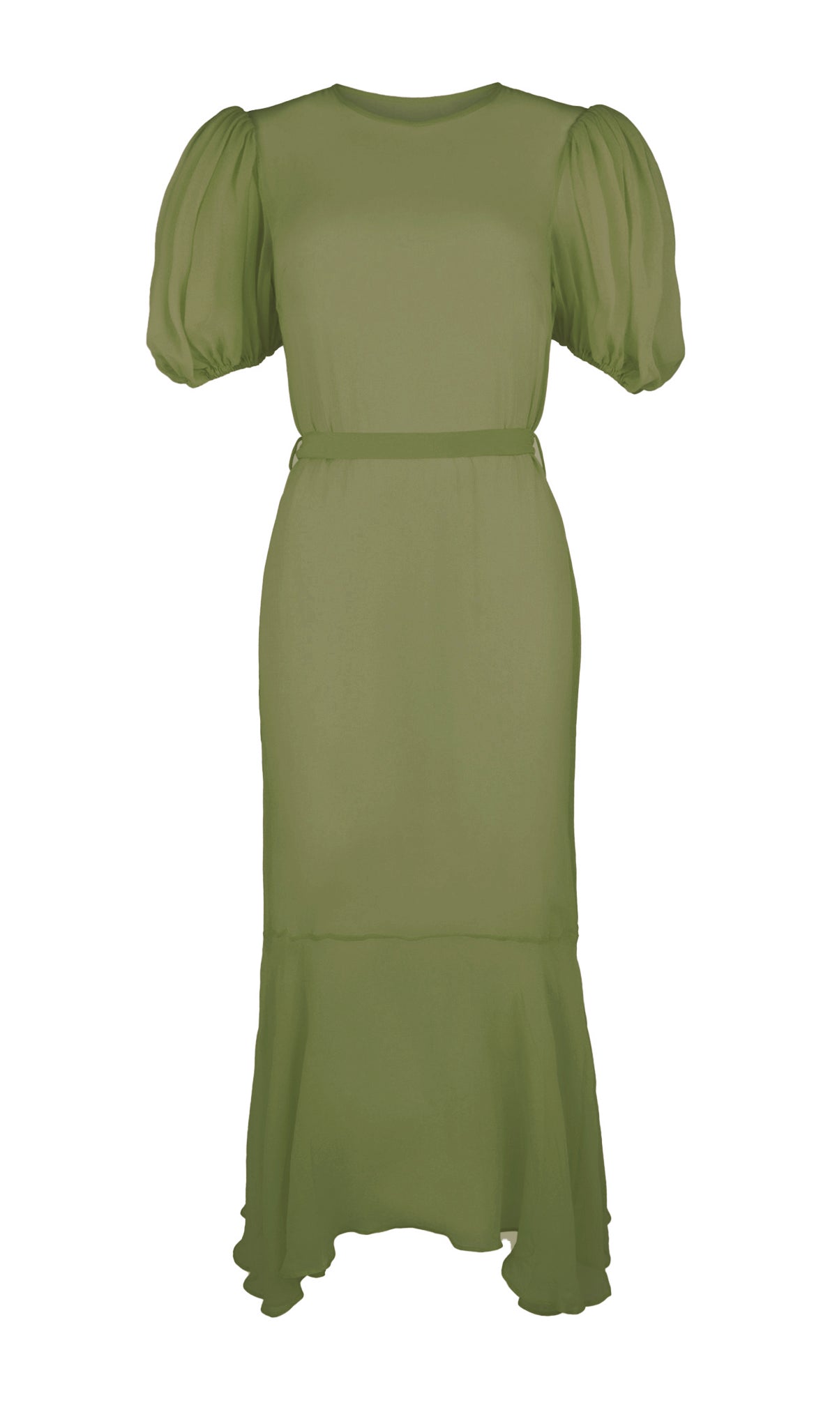 Camellia Volume Sleeve Maxi Dress
